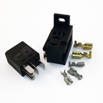 Image for 5 Pin Changeover 25 Amp Micro Relay and Base Kit
