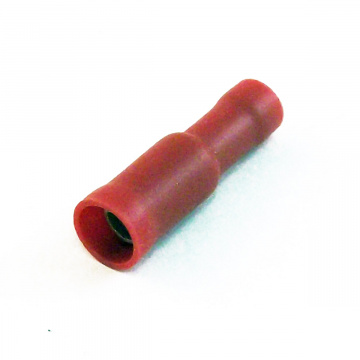 Image for 4mm Red Pre-Insulated Female Bullet Terminal