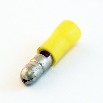 Image for 5mm Yellow Pre-Insulated Bullet Terminal