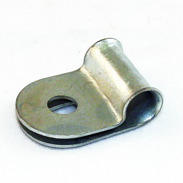 Image for Plated 'P' Clip : Fixing Hole 3/16" Cable Diameter 3/16"