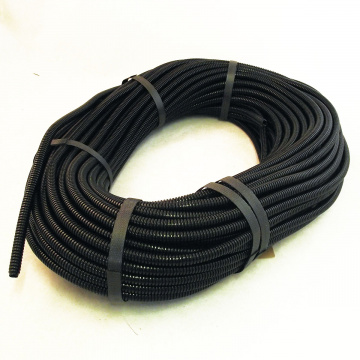 Image for Black Solid Convoluted Conduit 8mm