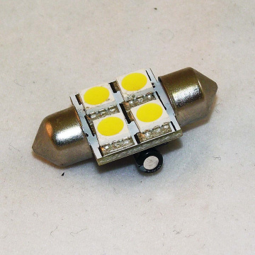 Image for 31mm Festoon 4 LED's SMD 5050 Warm White